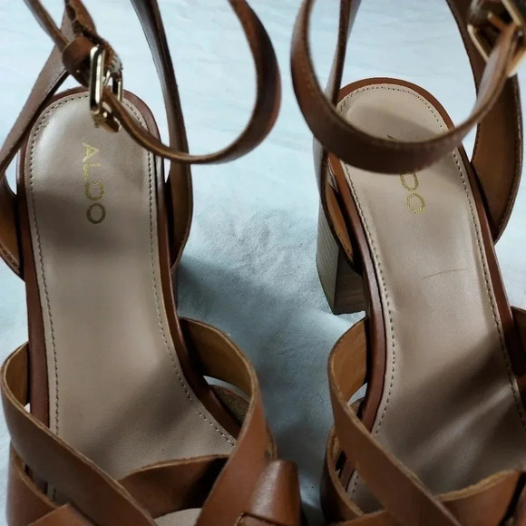 Aldo Gaclya Sandal Brown Size 7 - Picture 4 of 16